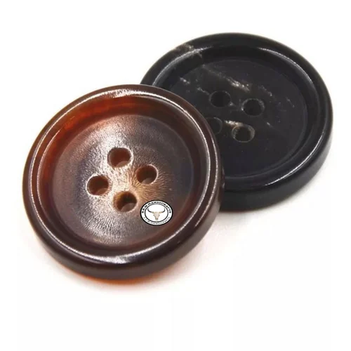 Bone And Wooden Button