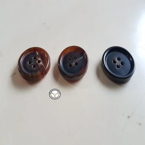 Real Buffalo Horn Button Blanks