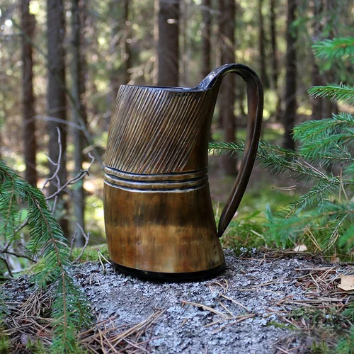 Ox horn Viking horn mug