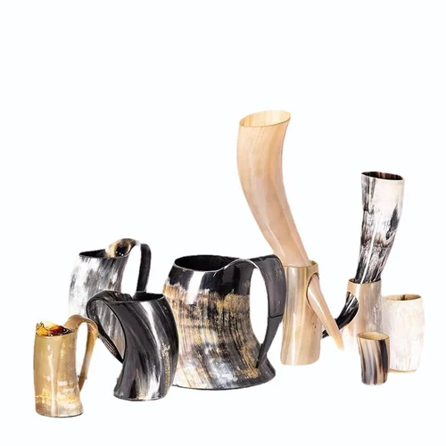 Antique Drinking Horn Mug