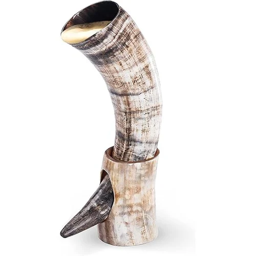 Original African Viking drinking Horn stand