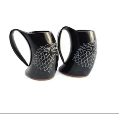 Lion carving style Horn mug