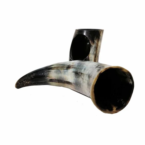 Viking drinking Horn stand Ox horn stand buffalo horn stand natural