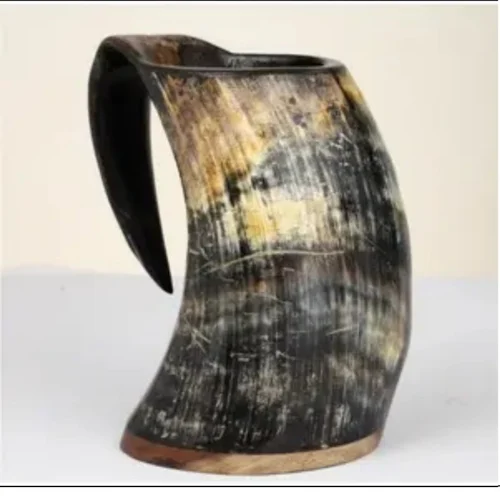 Viking horn mug heating spot