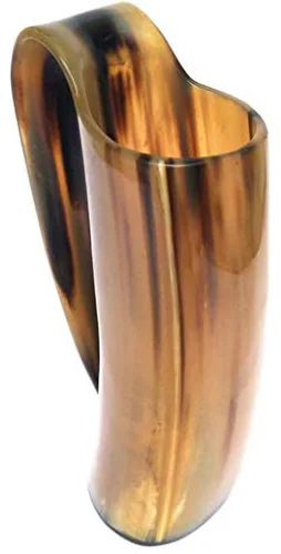 Real drinking horn mug