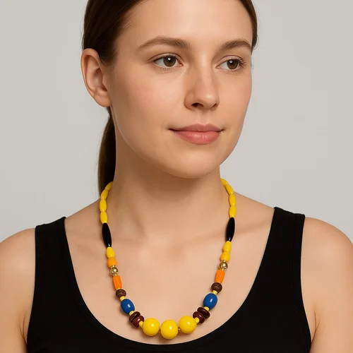 Necklace for wedding guest party wear necklace Daily Resin necklace Eco-friendly resin necklace