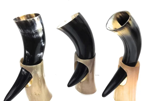 Pewter Tankard drinking Horn stand