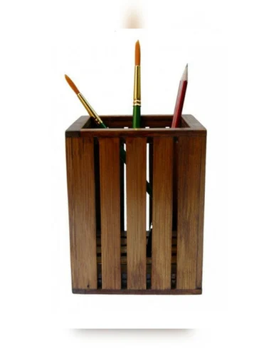 Wooden Pen Stand