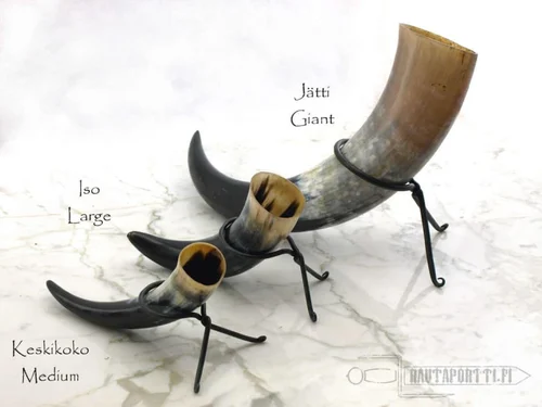 Natural Ox ale horn natural horn stand handmade