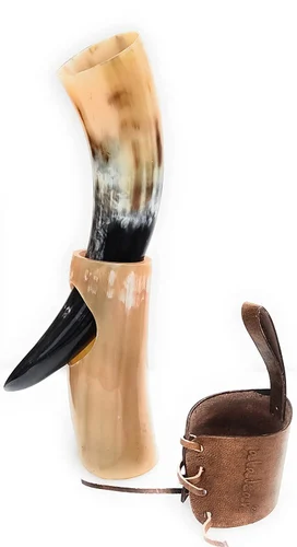 Brass Drinking Horn Stand