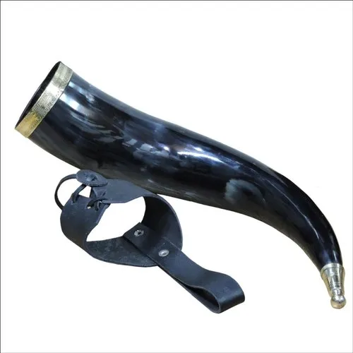 Leather Drinking Horn